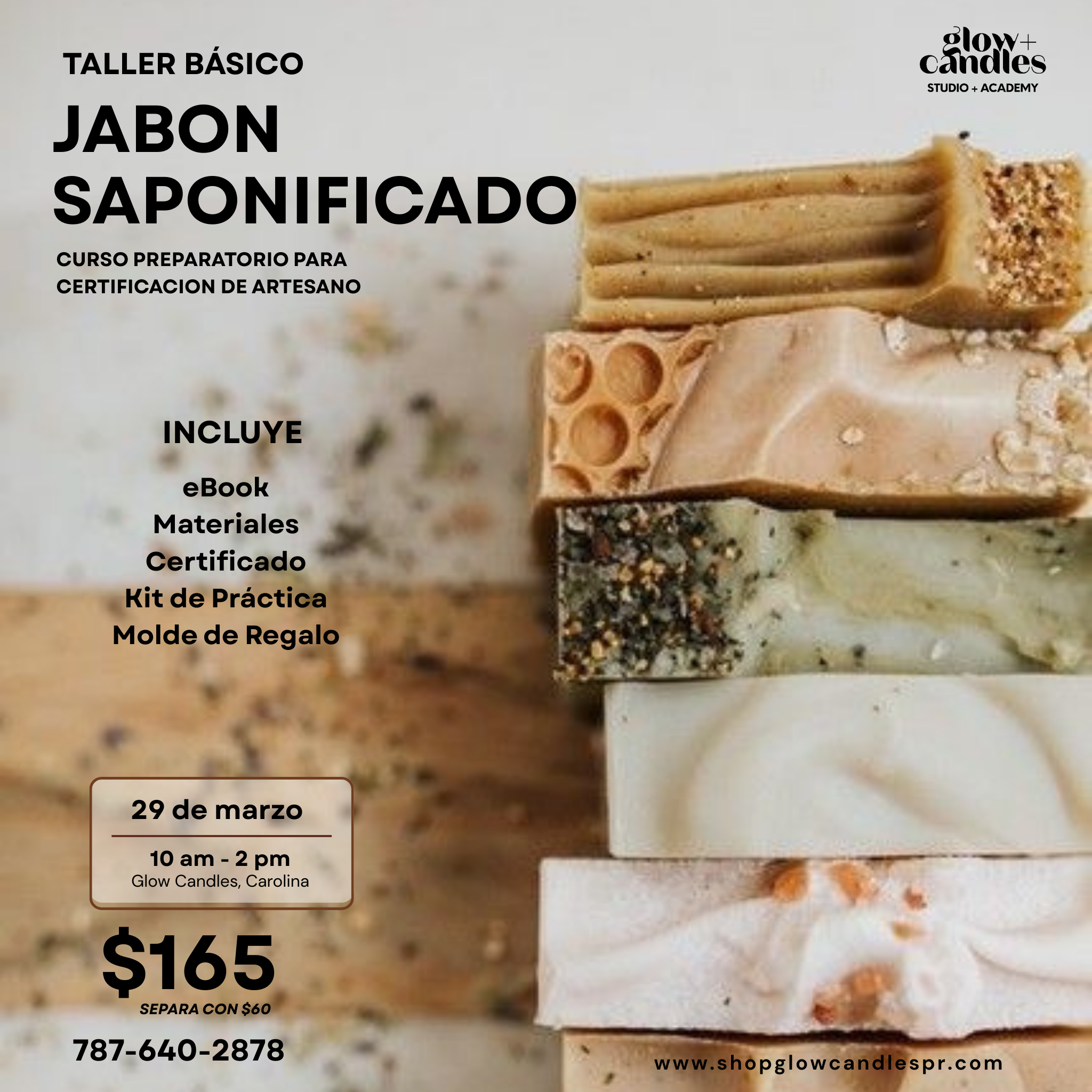 Taller Grupal Jabon Saponificado ($165)