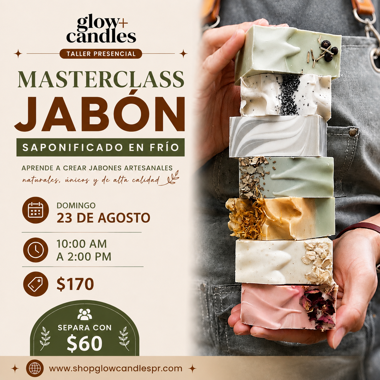 Taller Grupal Jabon Saponificado ($170)