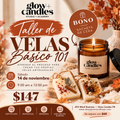 Taller de Velas Artesanales Básico 101 ($147)