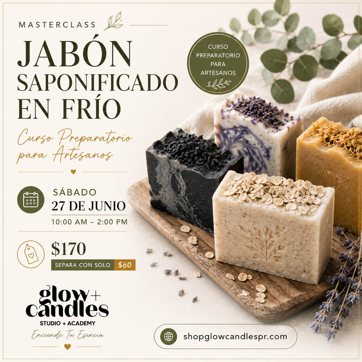 Taller Grupal Jabon Saponificado ($170)