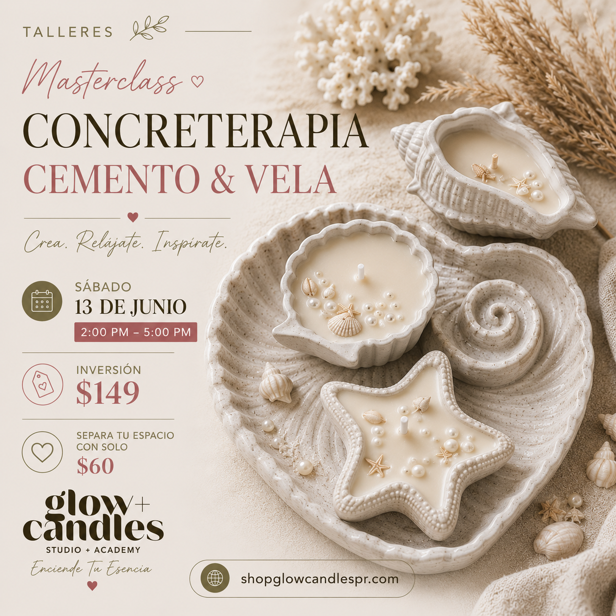 Taller Grupal-Concreterapia (Arte en Cemento) $149