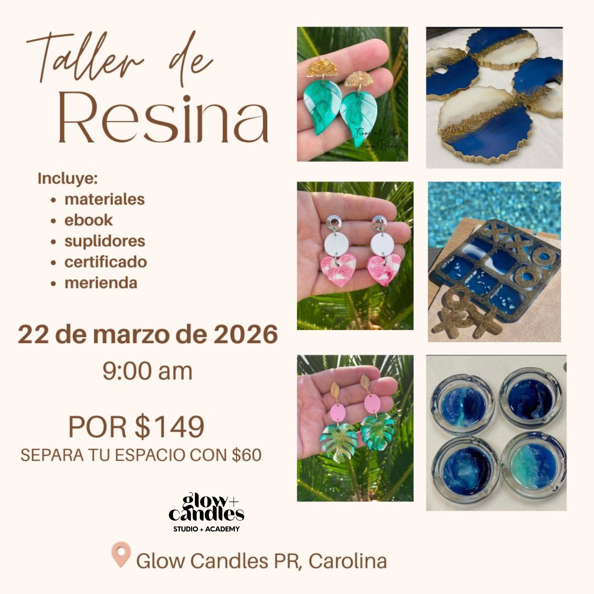 Taller Grupal de Resina Creativa ($149)